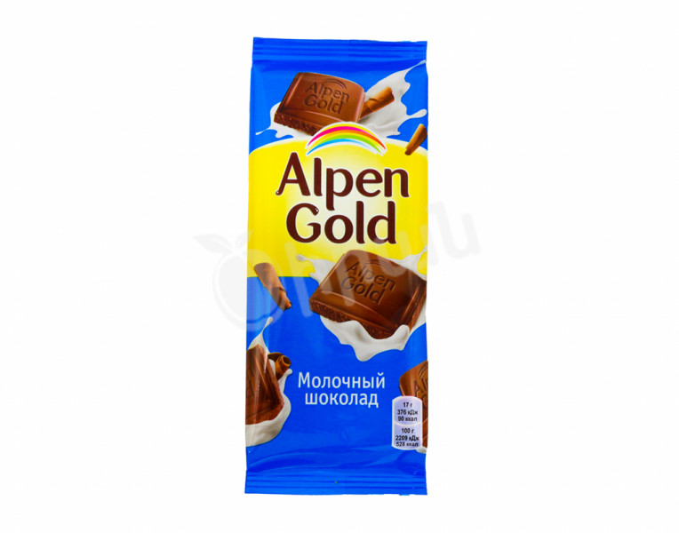 Молочная шоколадная плитка Alpen Gold