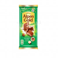 Կաթնային շոկոլադե սալիկ պնդուկով Alpen Gold