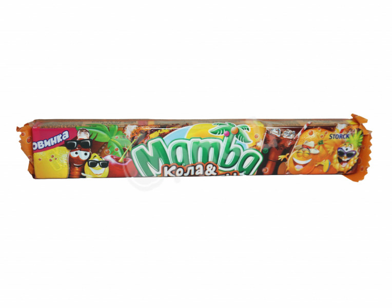 Chewy candies cola and fruits Tropics Mamba