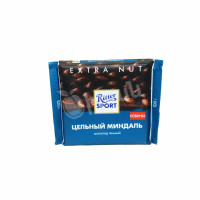 Dark chocolate bar whole almond Ritter Sport
