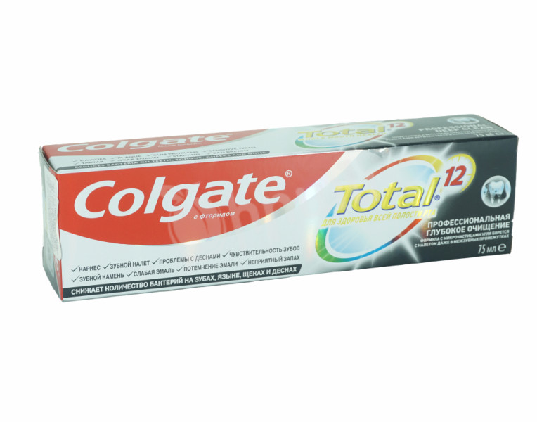 Ատամի մածուկ պրոֆեսիոնալ խորը մաքրություն Թոթալ 12 Colgate