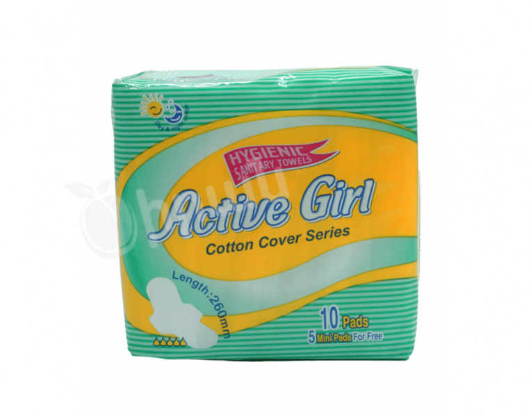 Pads with wings cotton cover Active Girl