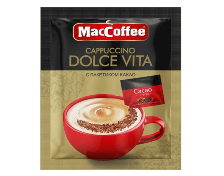 Напиток кофейный растворимый 3 в 1 капучино Долче Вита Mac Coffee