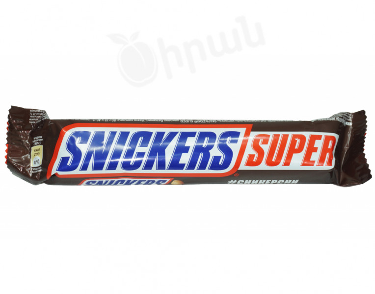 Шоколадный батончик Snickers Super