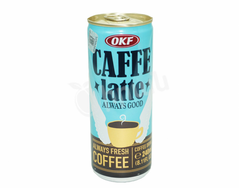 Ice coffee drink latte caramel OKF