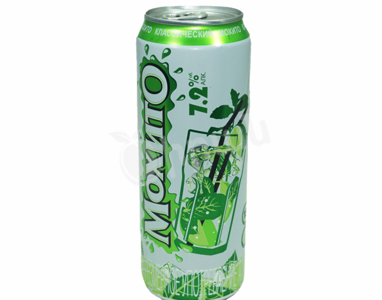 Carbonated Drink Light Alcoholic Mojito Classic Очаково