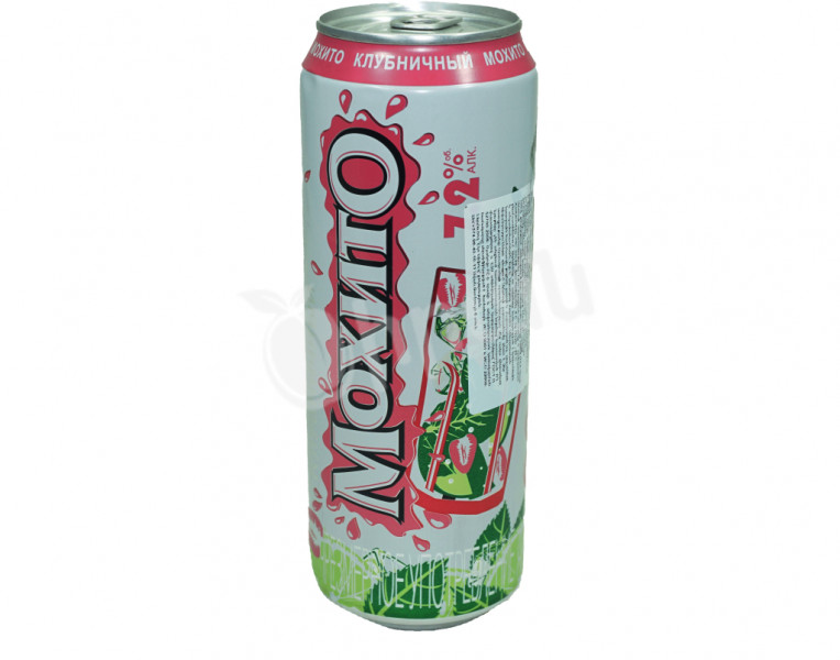 Carbonated Drink Light Alcoholic Mojito Strawberry Очаково
