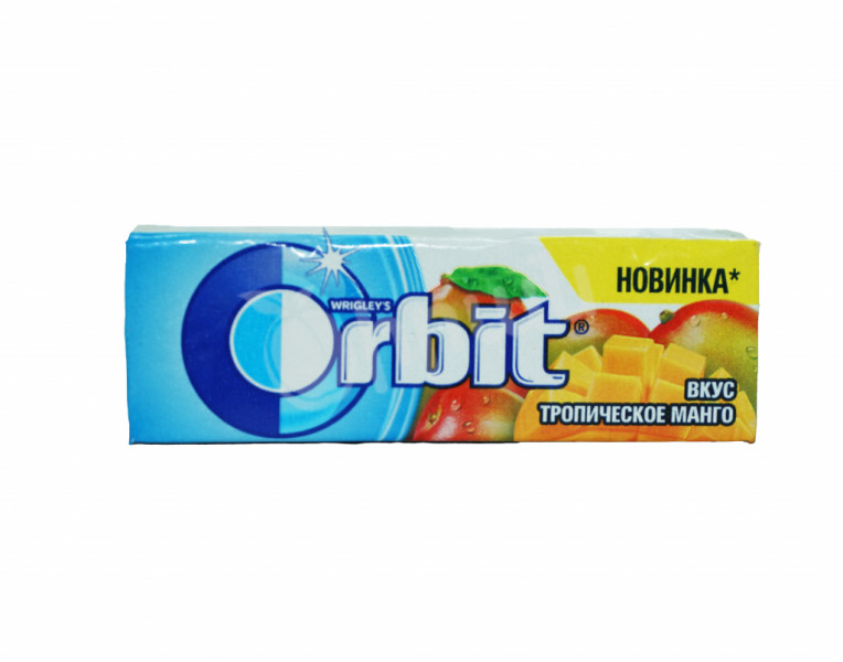 Chewing gum with tropical mango flavor Orbit