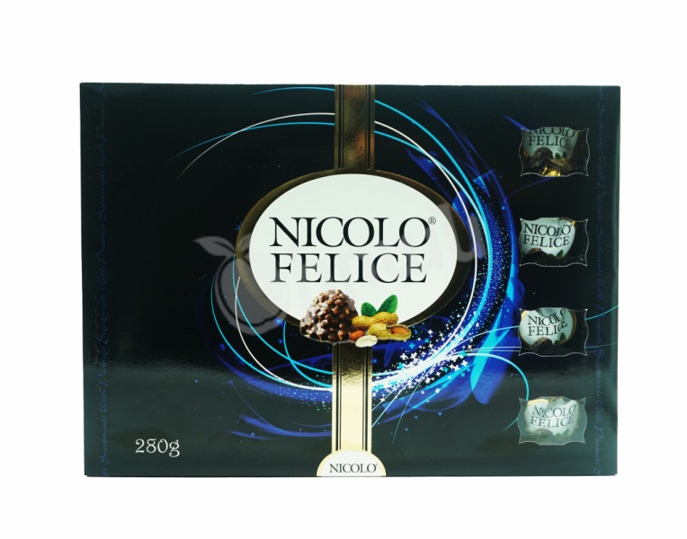 Chocolate candies with whole peanut Nicolo Felice