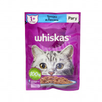 Կեր կատուների համար ռագու սաղմոն ձկով 1տ+ Whiskas