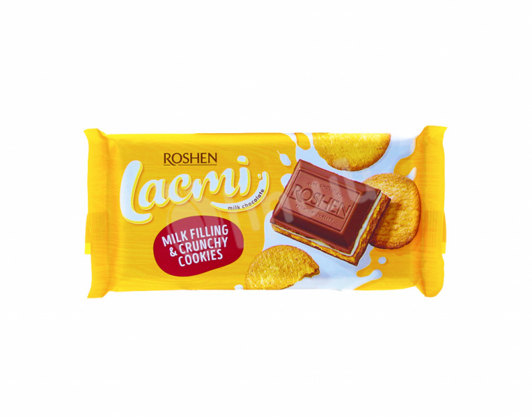 Կաթնային շոկոլադ կաթնային միջուկ և խրթխրթան թխվածքաբլիթ Lacmi Roshen