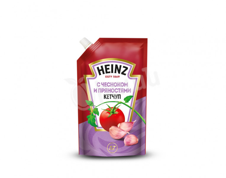Ketchup with garlic and spices Heinz