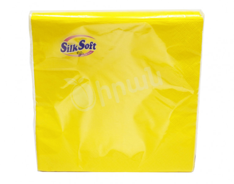 Салфетки  Silk Soft желтые