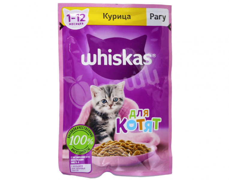 Корм для кошек рагу с куриным мясом Whiskas