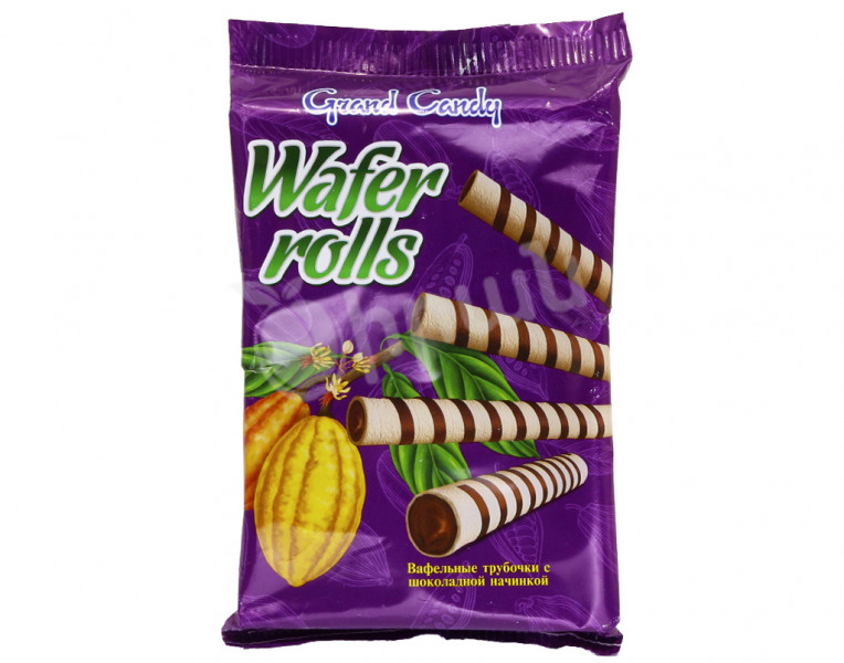 Wafer rolls with chocolate filling Grand Candy