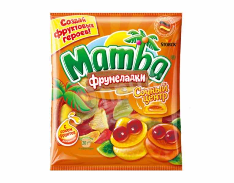 Chewing marmalade with juicy filling Frumeladki Mamba