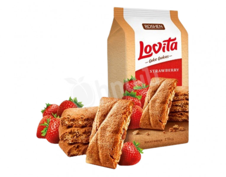 Cookies strawberry Lovita Roshen
