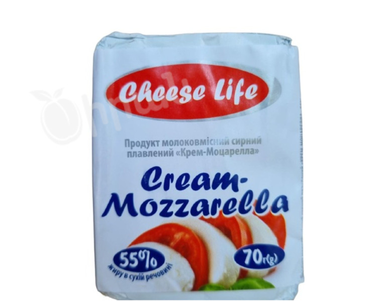 Processed milk cheese Cream-Mozzarella Cheese Life