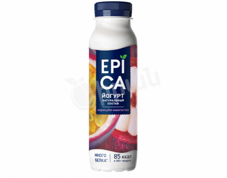 Питьевой йогурт маракуйя-мангостин Epica