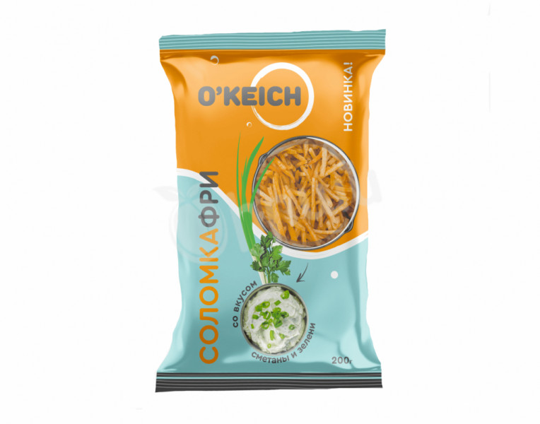 Chips fries with sour cream and herbs flavor O’keich