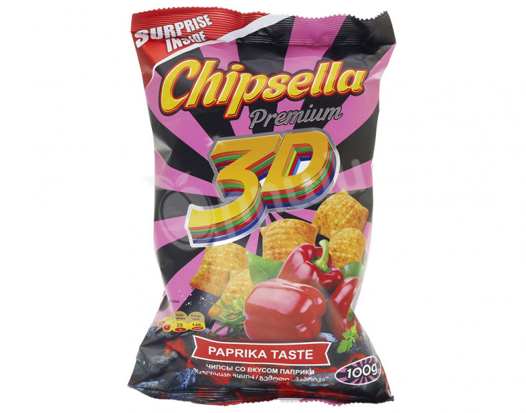 Chips with paprika taste chipsella 3D