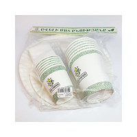 Set of disposable tableware Eco Paper