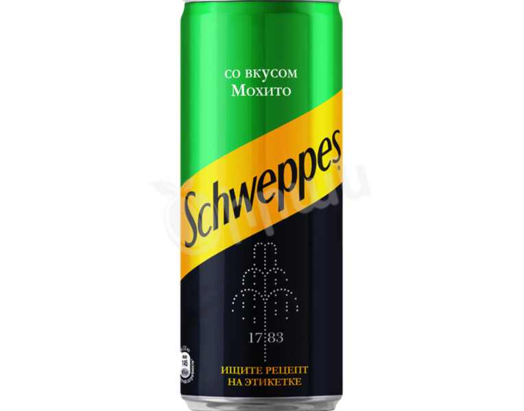 Գազավորված ըմպելիք դասական Մոխիտո Schweppes