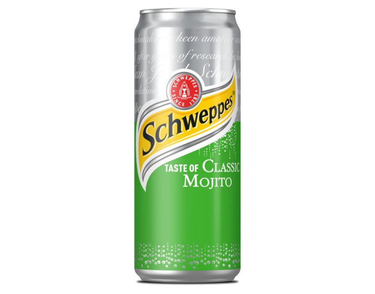 Refreshing drink Mojito Schweppes