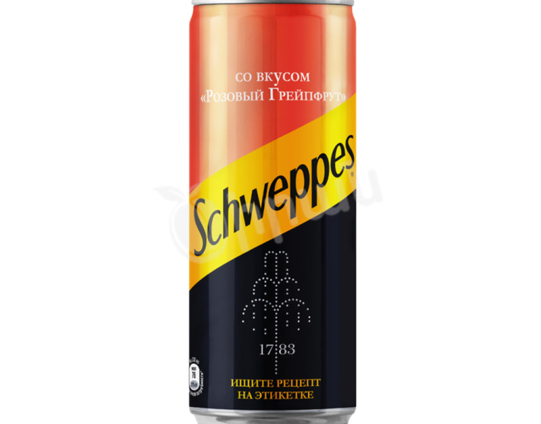 Գազավորված ըմպելիք վարդագույն թուրինջի համով Schweppes