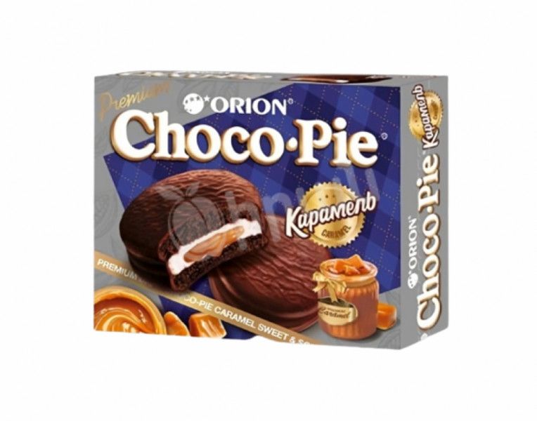 Թխվածքաբլիթ մուգ կարամել Choco Pie Orion