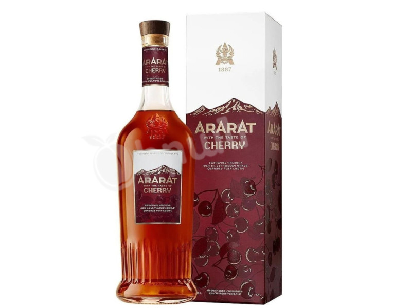 Armenian cognac with cherry flavor Ararat