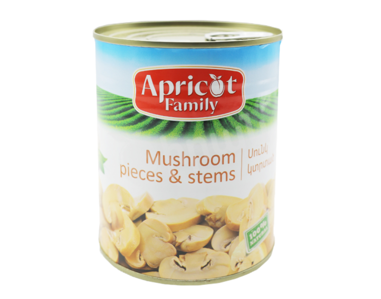 Canned mushrooms sliced Apricot Family
