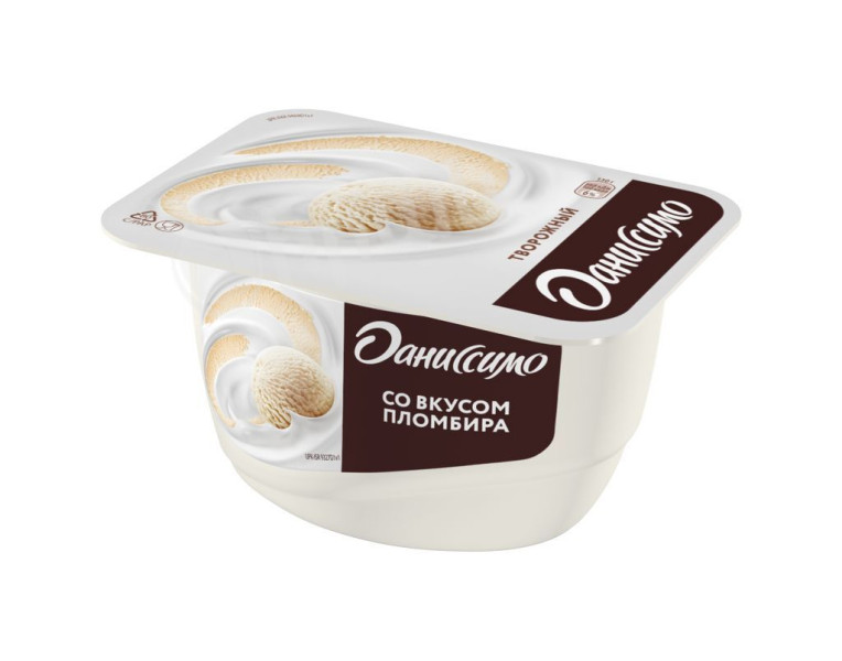 Curd product with ice cream flavor Danissimo