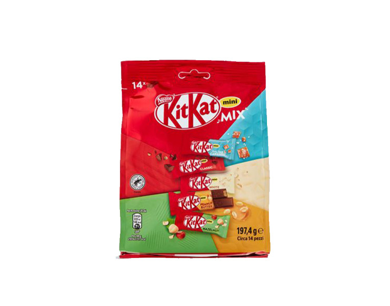 Milk chocolate candy set with crispy wafers Kit Kat Mini Mix