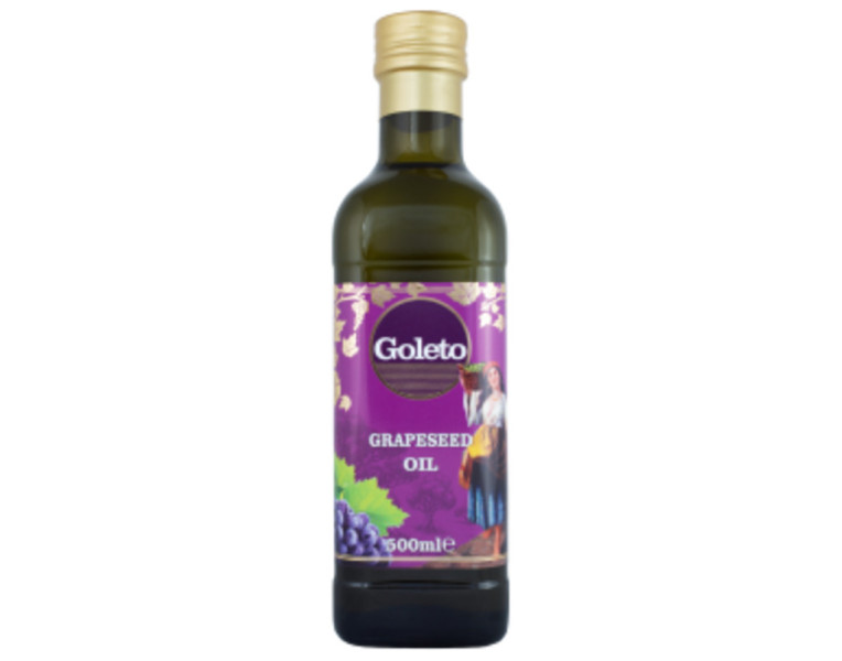 Vegetable oil from grape seeds Goleto