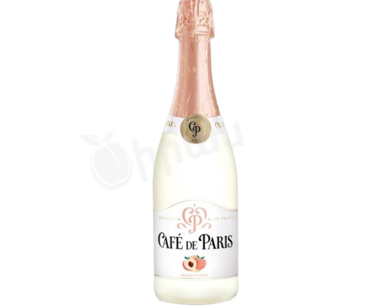Sparkling wine peach flavor Café de Paris