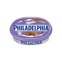 Cheese-cream Philadelphia and chocolate Milka