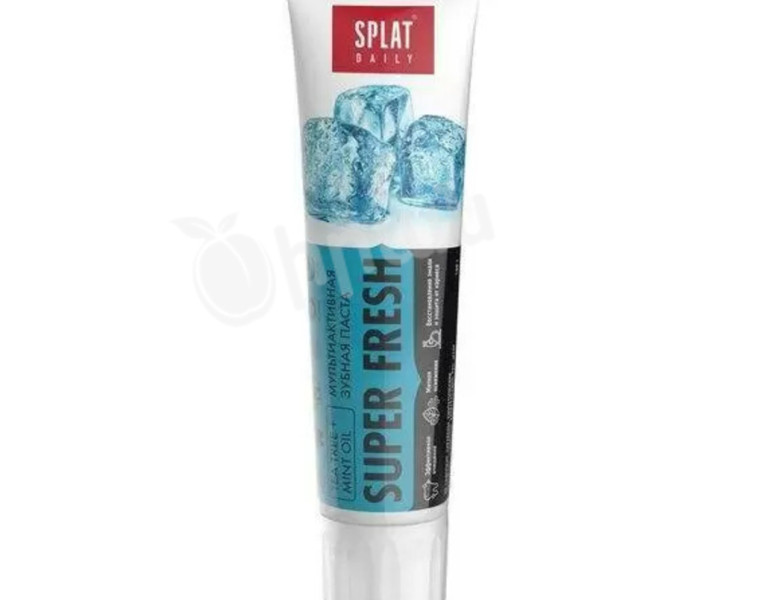 Toothpaste tea tree with mint essential oil Super Fresh Splat Daily