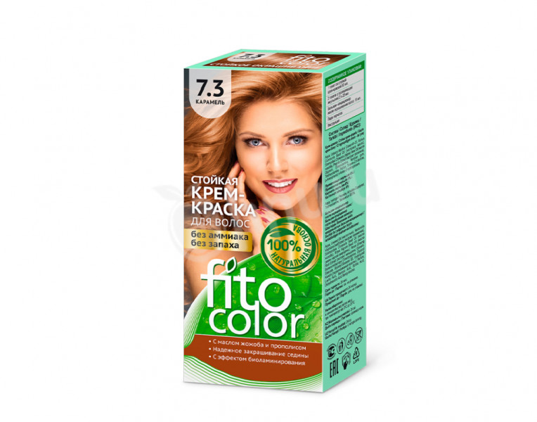 Hair cream-color caramel 7.3 Fito Color