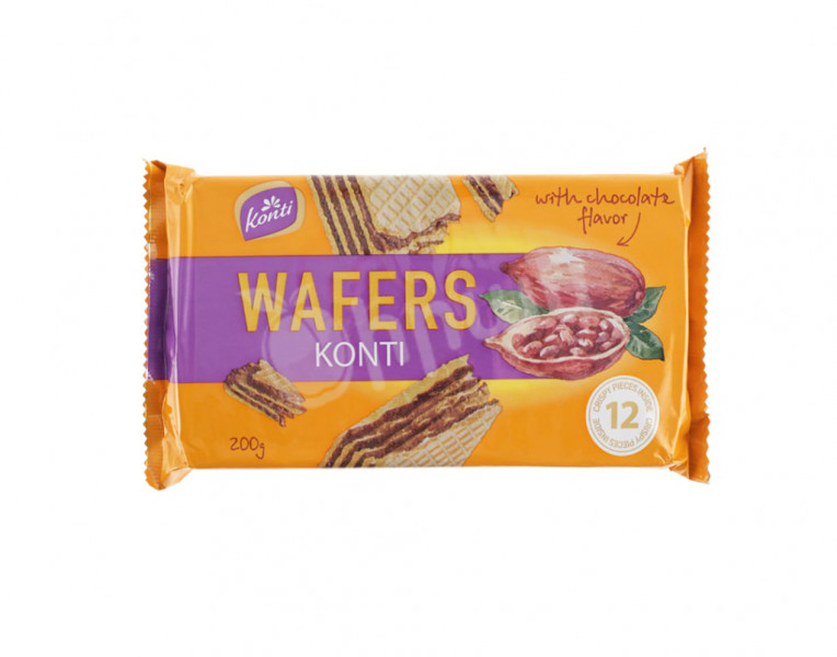Wafers witch chocolate flavor Konti
