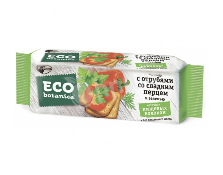 Cracker with bran, sweet pepper and herbs ECO botanica