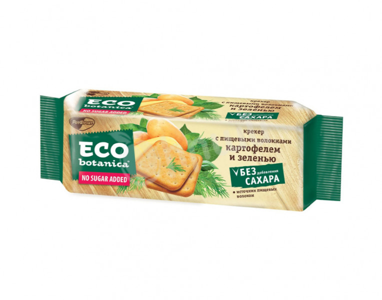 Крекер с пищевыми волокнами, картофелем и зеленью ECO botanica