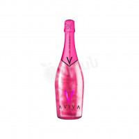 Sparkling wine with shimmering particles Rose Aviva