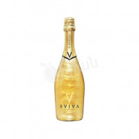 Sparkling wine with shimmering particles Gold Aviva