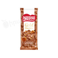 Молочная шоколадная плитка с орехами Gold Selection Nestle