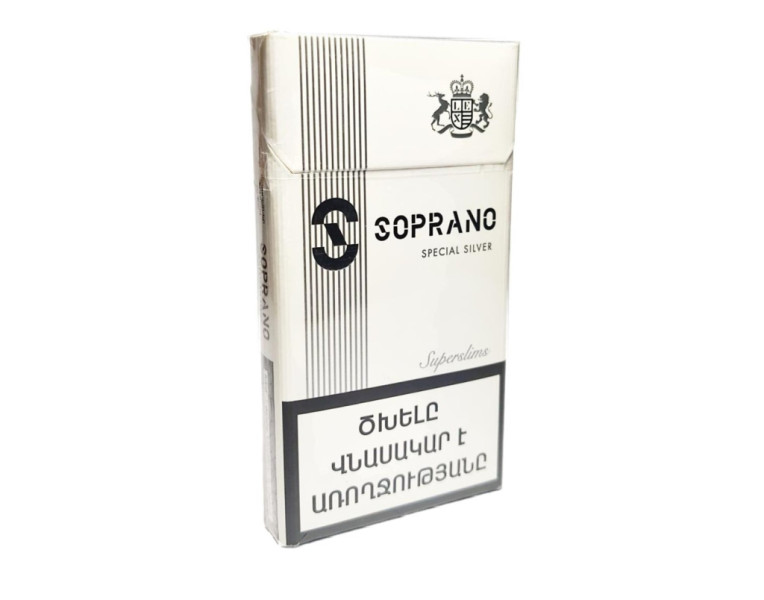 Cigarettes special silver super slims Soprano