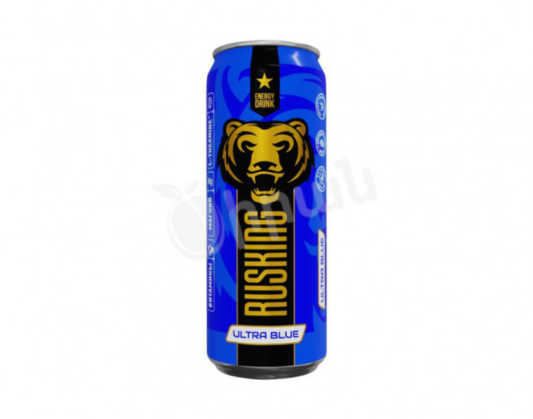 Carbonated energy drink Ultra Blue RusKing