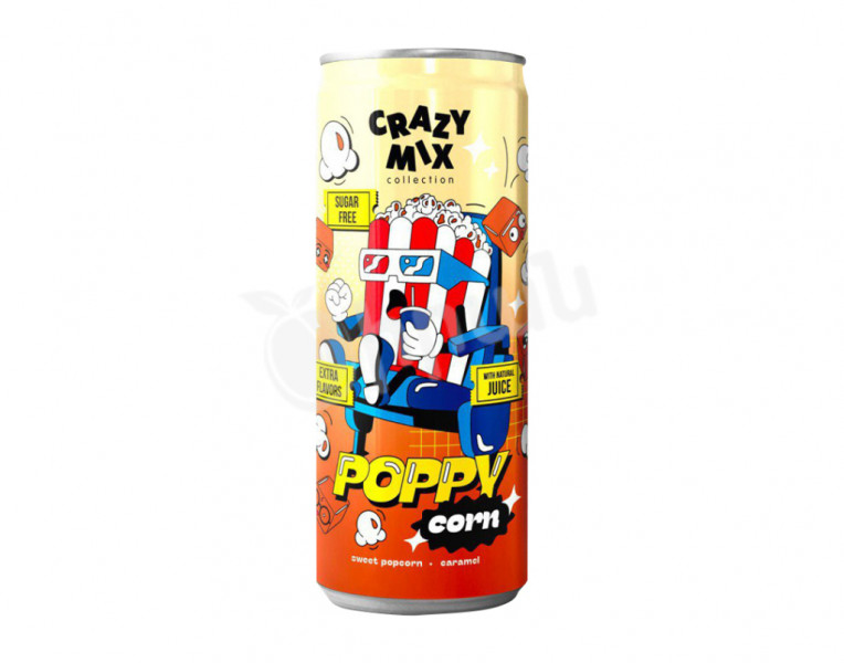 Highly carbonated drink Poppy corn Crazy Mix