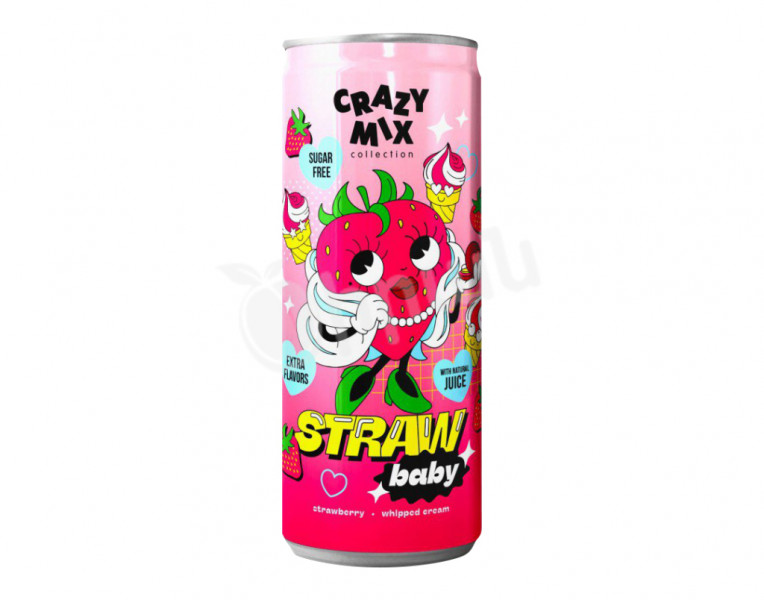 Напиток сильногазированный Straw baby Crazy Mix