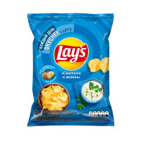Chips sour cream & greens Lay's